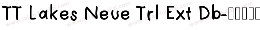 TT Lakes Neue Trl Ext Db字体转换